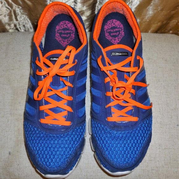adidas running shoes blue and orange